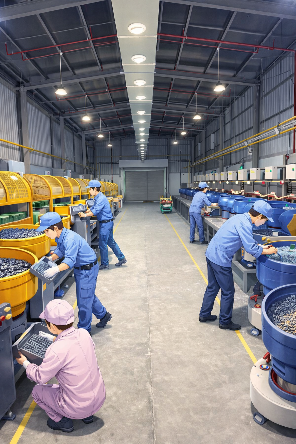 倒角車間（去毛刺與倒角）